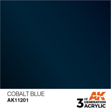AK Interactive AK11201 Metallic Cobalt Blue Acrylic Paint 17ml (3rd Generation)